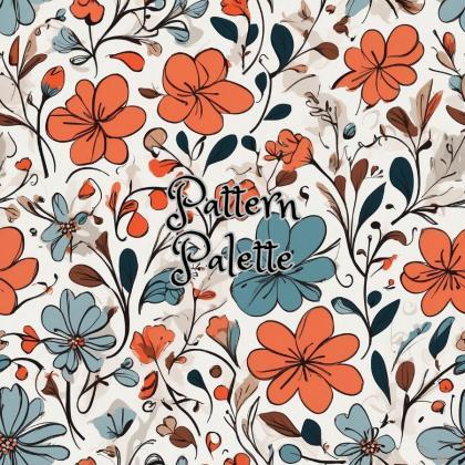 Bloom Harmony Seamless Pattern, Spring Floral..
