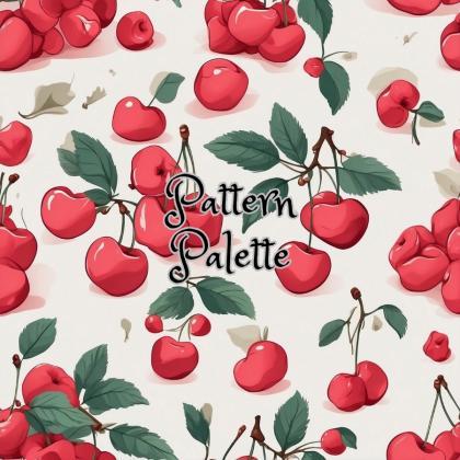 Cherry Delight Seamless Pattern, Fabric Pattern,..