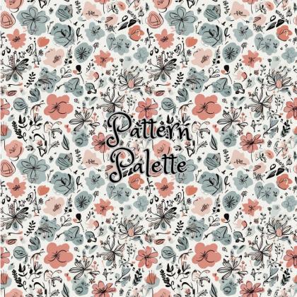 Whimsical Floral Botanica Seamless Pattern, Fabric..