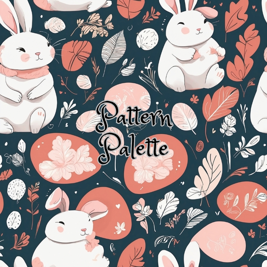 Enchanted Warren Bunny Seamless Pattern, Fabric Pattern, Digital Paper ...