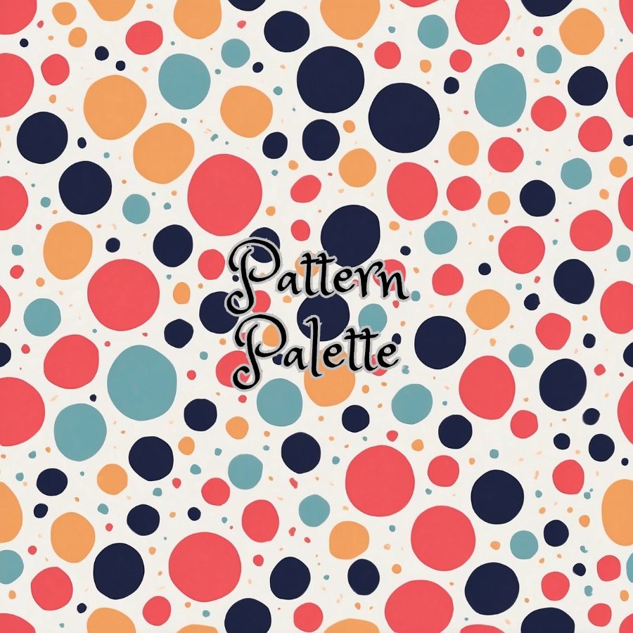 Confetti Dots Polka Dot Party Seamless Pattern, Cute Fabric Pattern, Digital Pattern, Scrapbooking Paper Designs
