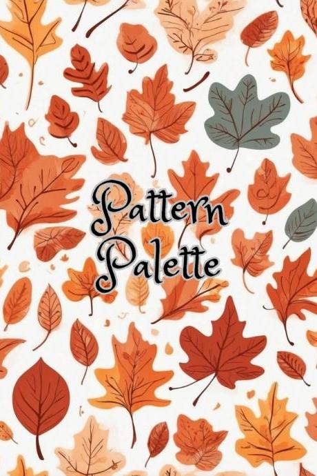 Autumnal Array Seamless Pattern, Fabric Pattern, Digital Paper, Fabric Design