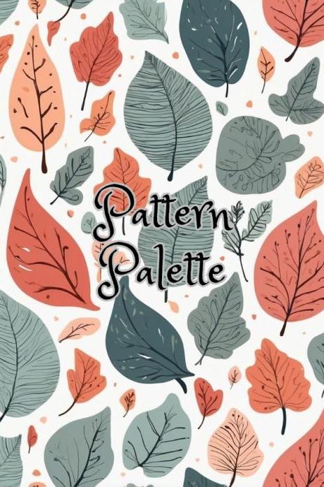 Autumn Leaves Mosaic Seamless Pattern, Digital Paper Download, Fabric Design, Fabric Pattern